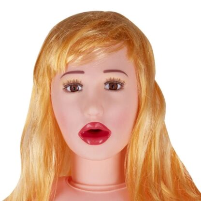 Sex Doll with lipstick (blonde hair)